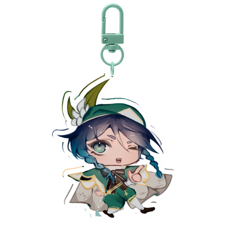 Chibi Venti Clear Keychain