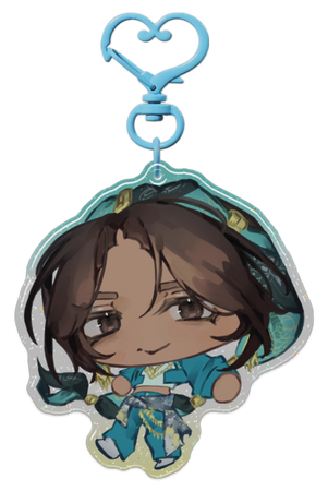 Chibi Minajael Glitter Epoxy Keychain