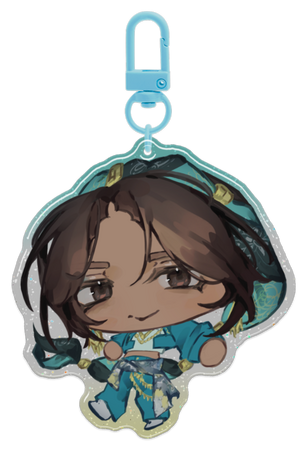 Chibi Minajael Glitter Epoxy Keychain