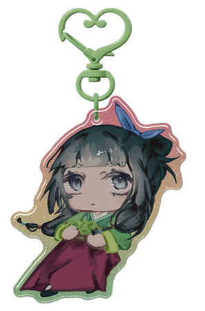 Chibi Maomao Glitter Epoxy Keychain