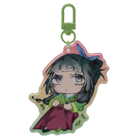 Chibi Maomao Glitter Epoxy Keychain
